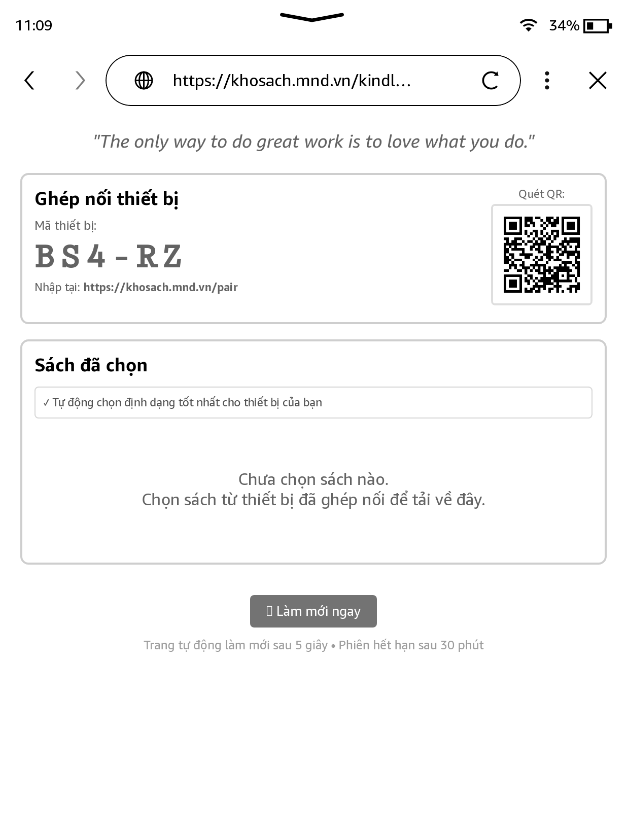 Kho sách MND trên Kindle