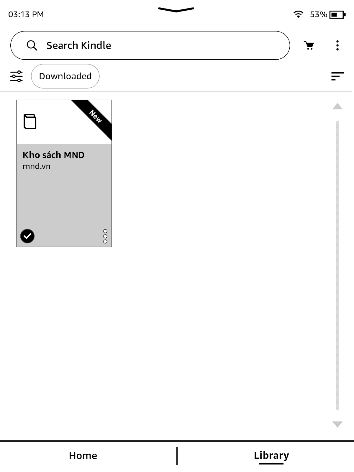 Kho sách MND trong Library