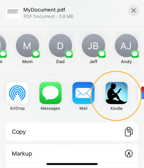 Send to Kindle iOS - Các bước thực hiện